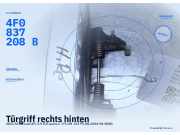 Türgriff rechts hinten AUDI A6 Allroad (4F) 4F0837208B