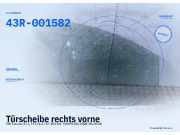 Türscheibe rechts vorne VW Touran (1T1, 1T2) 43R-001582
