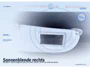 Sonnenblende rechts PEUGEOT 206 Schrägheck (2A/C)