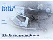 Motor Fensterheber rechts vorne BMW 5er Touring (E39) 67.62-8360512