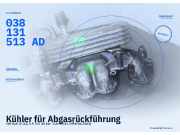 Kühler für Abgasrückführung VW Golf IV (1J) 038131513AD
