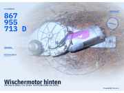 Wischermotor hinten VW Polo II (86C) 867955713D