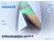 Außenspiegelglas rechts OPEL Corsa C (X01) 6426420