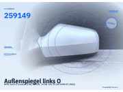 Außenspiegel links OPEL Astra G Caravan (T98) 259149