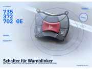 Schalter für Warnblinker FIAT Doblo Cargo (223) 7353727020E