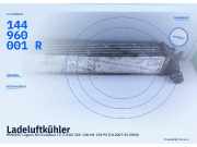 Ladeluftkühler RENAULT Laguna III Grandtour (T) 144960001R
