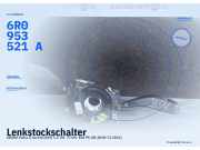 Lenkstockschalter SKODA Fabia II Kombi (545) 6R0953521A