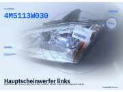 Hauptscheinwerfer links FORD Focus II Turnier (DA, DS, FFS) 4M5113W030