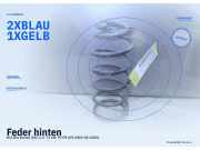 Feder hinten KIA Rio Kombi (DC) 2X BLAU 1X GELB