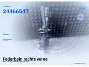 Federbein rechts vorne Opel Zafira/Zafira Family B (A05) 24466547