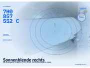 Sonnenblende rechts VW Transporter T5 Bus 7H0857552C