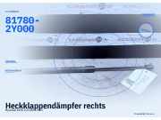 Heckklappendämpfer rechts Hyundai IX35 (EL, Elh, LM) 81780-2Y000
