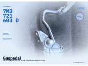 Gaspedal VW Sharan (7M) 7M3721603E 7M3721603D