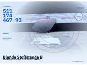 Blende Stoßstange BMW X1 (F48) 51117446793