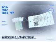 Widerstand Gebläsemotor MERCEDES-BENZ A-Klasse (W169) A1698200397