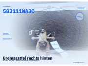 Bremssattel rechts hinten KIA Rio III (UB) 583111WA30