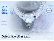 Federbein rechts vorne VW Touareg I (7L) 7L6412022AG