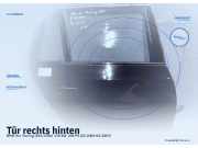 Tür rechts hinten BMW 5er Touring (E61) Schwarz 2 (668)