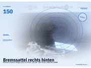 Bremssattel rechts hinten MAZDA 6 Station Wagon (GY) T3 150
