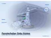 Fensterheber links hinten SUBARU Legacy I (BC)