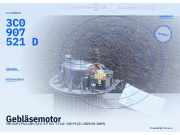 Gebläsemotor VW Golf V Plus (5M, 521) 3C0907521D