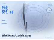 Wischerarm rechts vorne BMW 3er Touring (E46) 61617007128