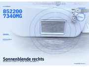 Sonnenblende rechts KIA Picanto 1 (SA) 8522007340MG