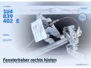 Fensterheber rechts hinten SKODA Octavia I Kombi (1U) 1U4839402E