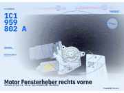 Motor Fensterheber rechts vorne VW Golf IV (1J) 1C1959802A