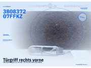 Türgriff rechts vorne VW Golf IV (1J) 3B0837207F FKZ