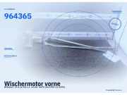 Wischermotor vorne RENAULT 19 II (X 53) 0390246326 964365
