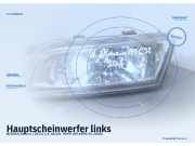 Hauptscheinwerfer links NISSAN Almera I (N15)