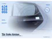 Tür links hinten SEAT Ibiza IV (6J) 6J4833055