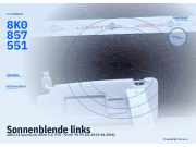 Sonnenblende links AUDI A1 Sportback (8XA) 8K0857551