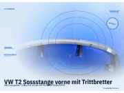 VW T2 Sossstange vorne mit Trittbretter