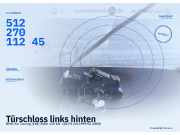 Türschloss links hinten BMW 3er Touring (E46) 51227011245