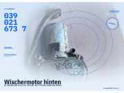 Wischermotor hinten CITROEN XM (Y3) 0390216737