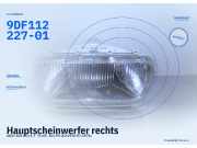 Hauptscheinwerfer rechts AUDI 100 (C1) 9DF112227-01
