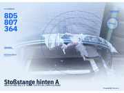 Stoßstange hinten AUDI A4 (8D, B5) 8D5807364