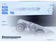 Riemenspanner Mercedes-Benz A-Klasse (W169) A2662000670