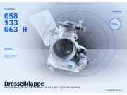 Drosselklappe AUDI A4 Avant (8D, B5) 058133063Q 058133063H