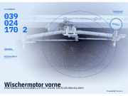 Wischermotor vorne FORD Mondeo III Kombi (BWY) 1229139 0390241702