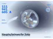 Hauptscheinwerfer links VW Polo II Classic (80, 86C) 111941605A