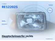 Hauptscheinwerfer rechts AUDI 100 (43, C2) RE 122025
