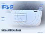 Sonnenblende links MAZDA 3 (BK) BP4K-69-320CFKZ BP4K-69-320AFKZ