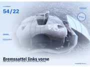 Bremssattel links vorne FIAT Stilo (192) 54/22