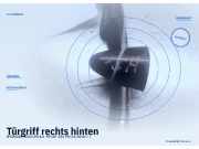 Türgriff rechts hinten HYUNDAI iX35 (LM)