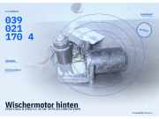 Wischermotor hinten FORD Fiesta II (FBD) 0390211704