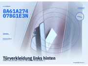 Türverkleidung links hinten FORD Fiesta VI (JA8) 8A61A27407BG1E3N