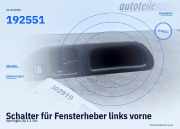 Schalter für Fensterheber links vorne Opel Agila (H00) 192551
